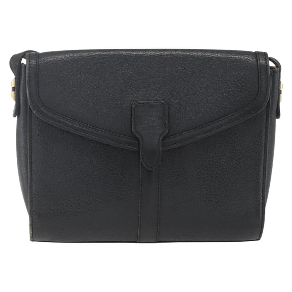 Burberry Leather Shoulder Bag Black